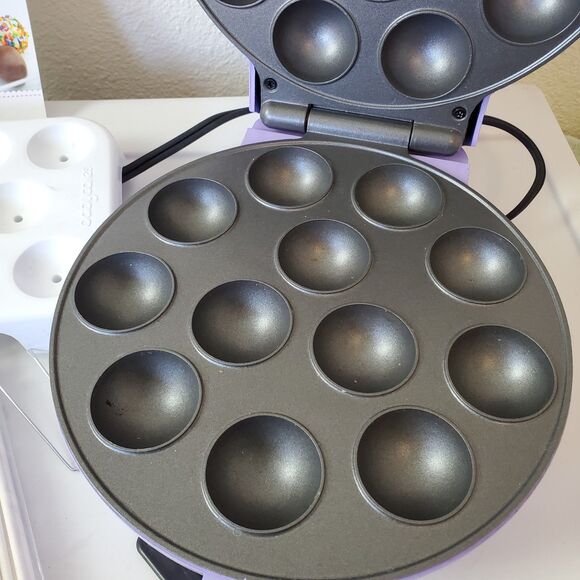 Babycakes Cake Pop Maker #CP-94LV, Stand, Filling Injector, Fork, Pop Sticks - Picture 14 of 16